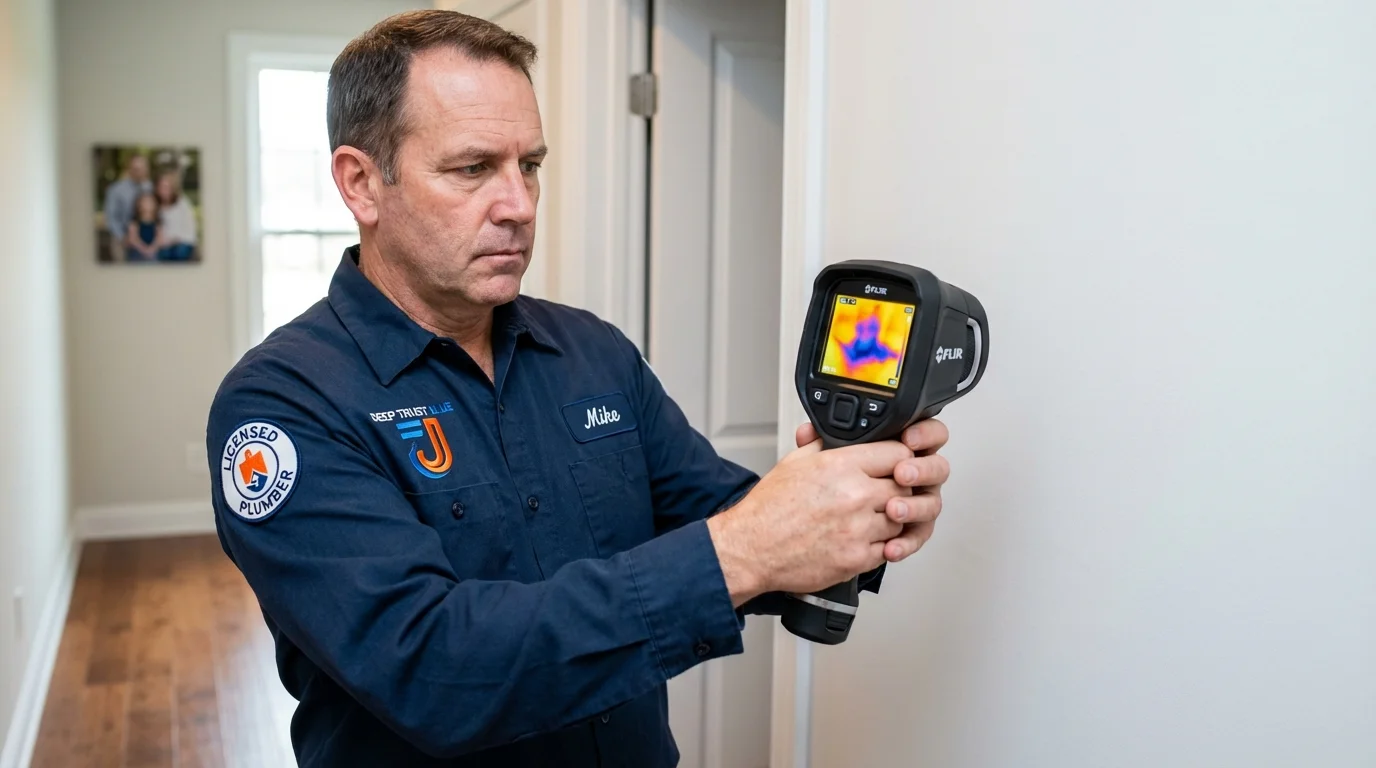 Thermal imaging leak detection by Johns Plumbing LLC in Hohenwald